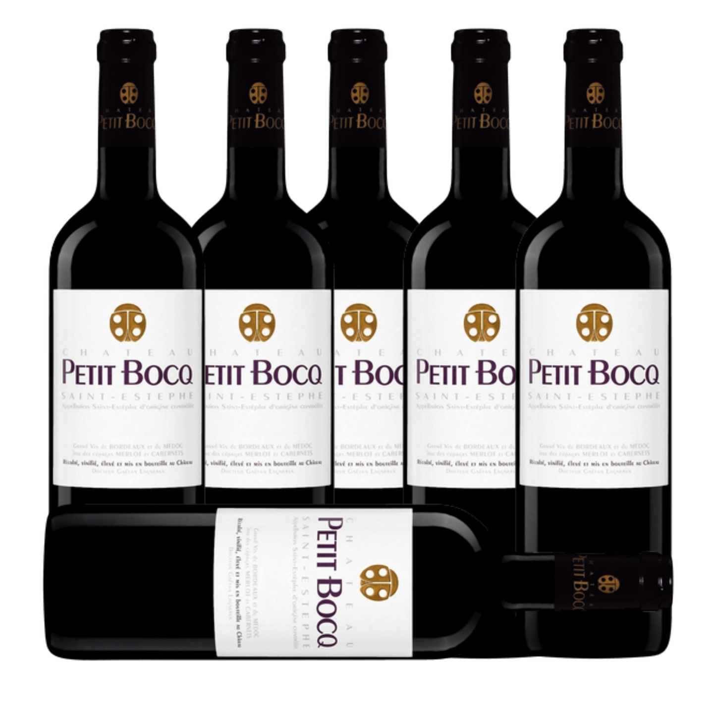 Chateau Petit Bocq Saint-Estephe 2017 (6 Bottle Case)